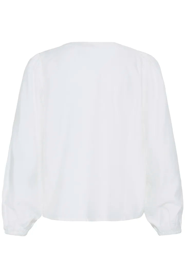 Fransa Leli Blouse - Whisper White