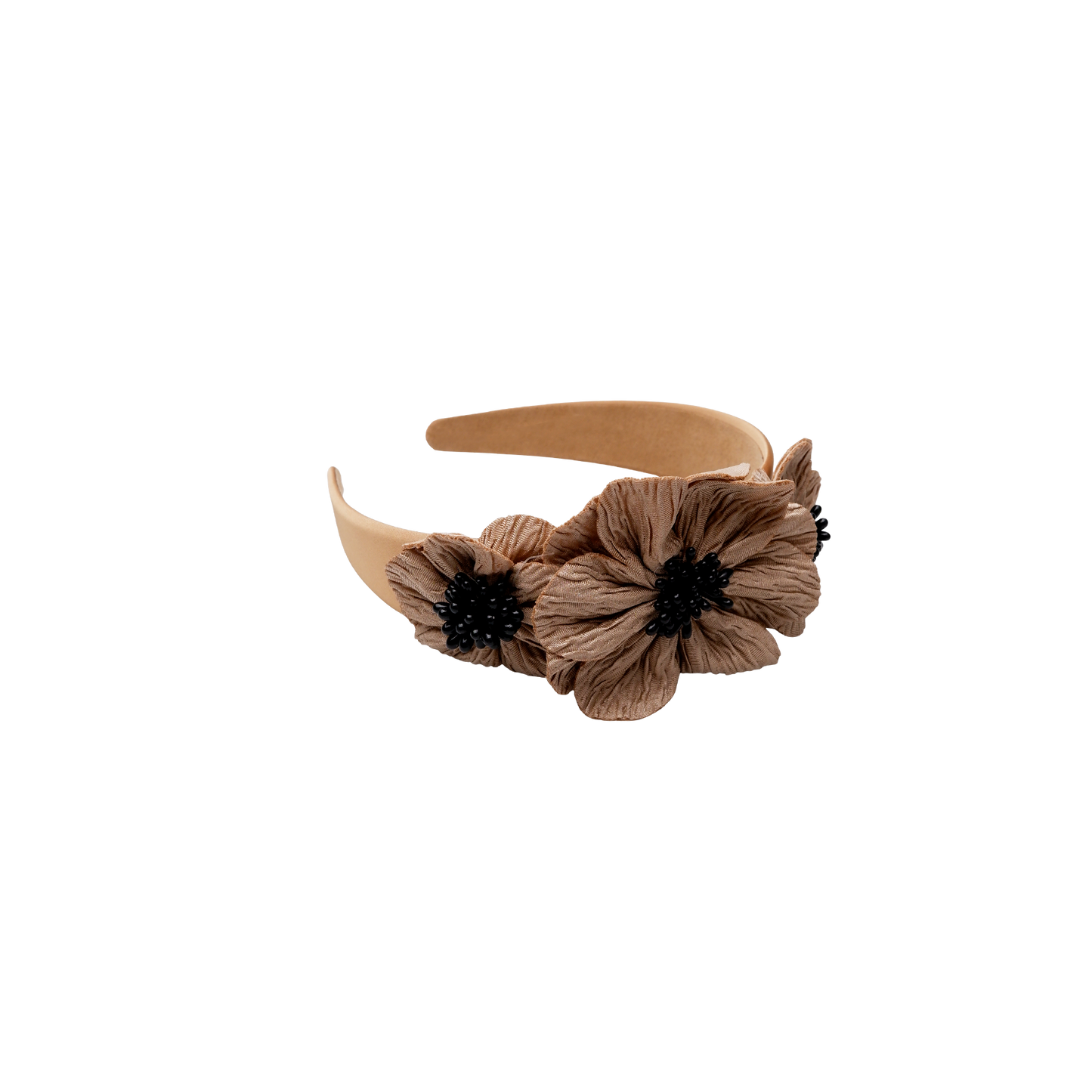 Flower headband - taupe