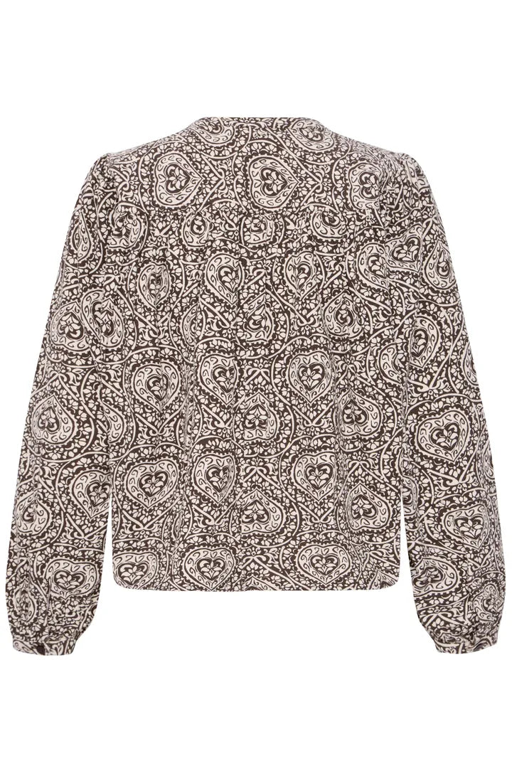 ICHI Katilo Shirt - Brown Birch