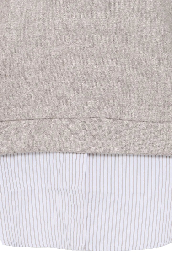 Fransa Jalani Pullover - Driftwood