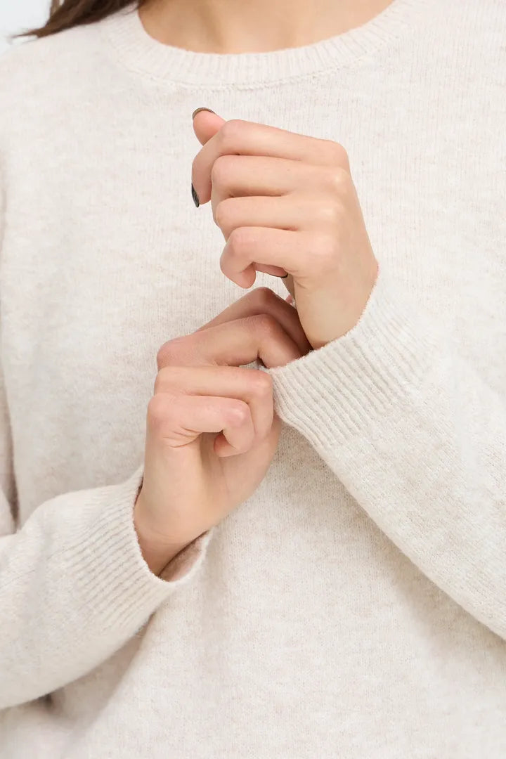 Fransa Fia Pullover - Oatmeal