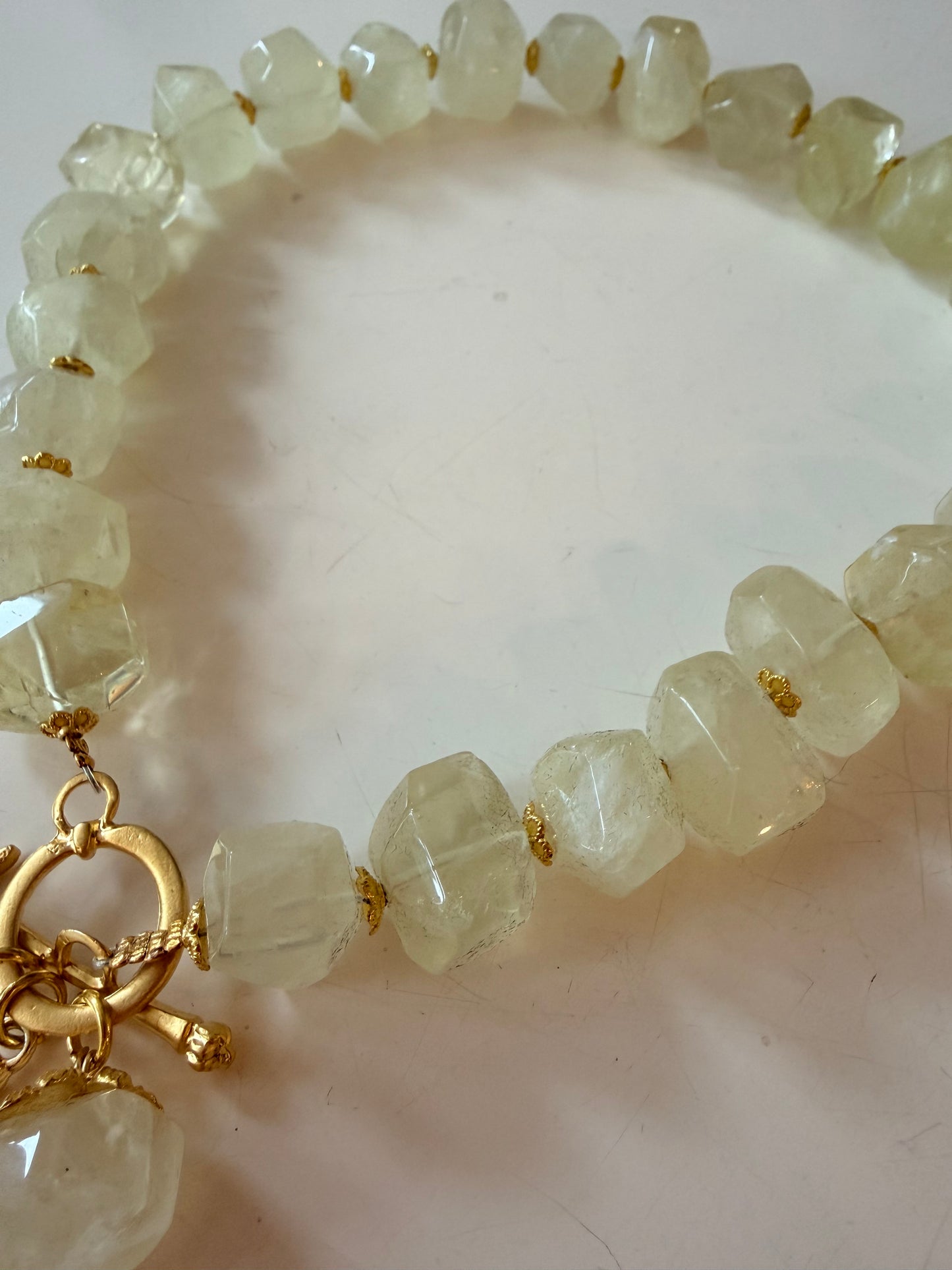 DW Starfish Necklace - lemon quartz/gold