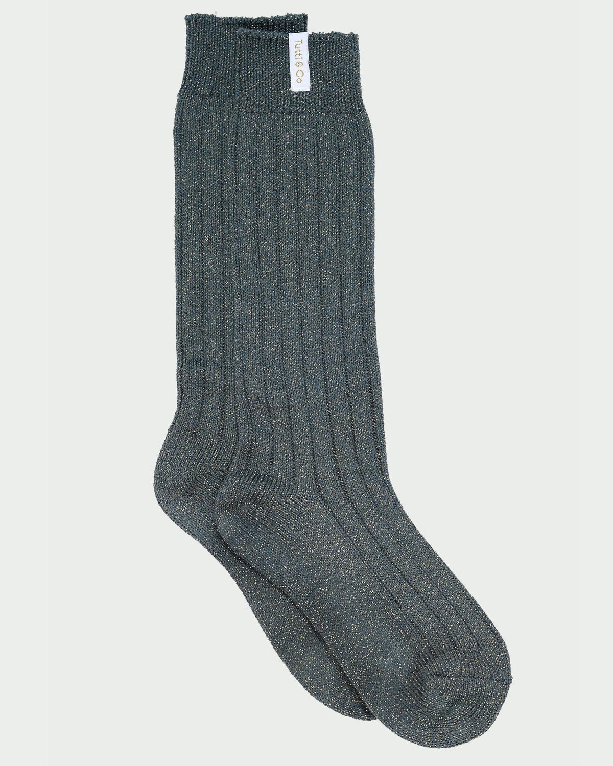 Tutti & Co Pine Long Socks - Green Gold