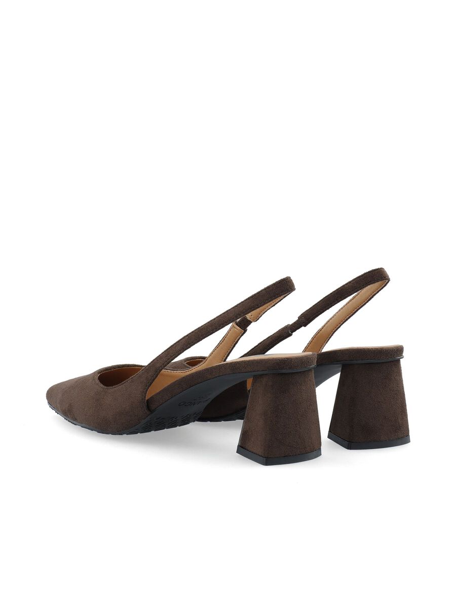 BIANCO Biamaralyn Slingback Heels - Brown suede