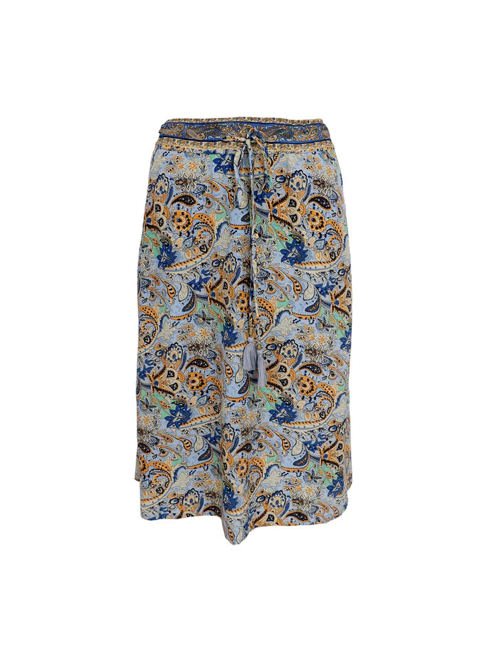 BC Luna Regular Midi Skirt - Botanical Blue