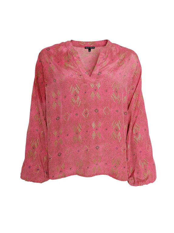BC Luna Blouse - Argyle Pink