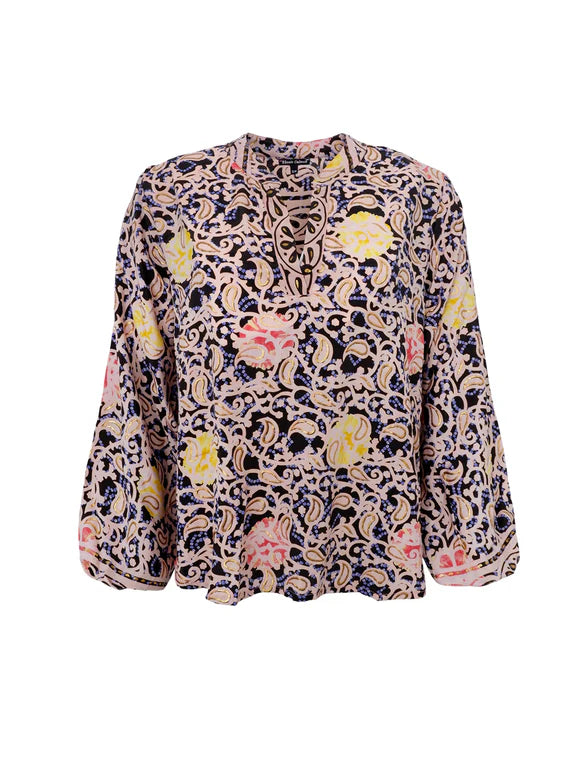 BC Luna Blouse - Blue Decor