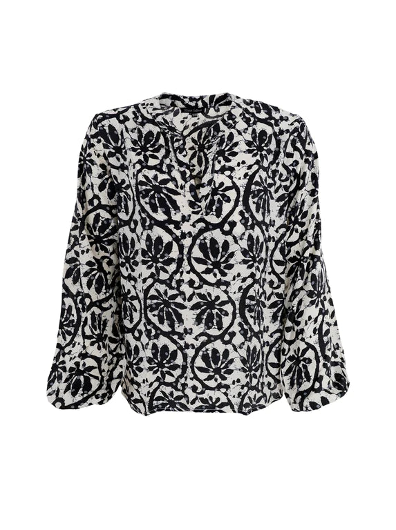 BC Luna Blouse - Black Lily
