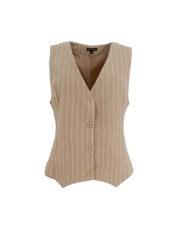 BC Chicago Tailored Vest - Sand