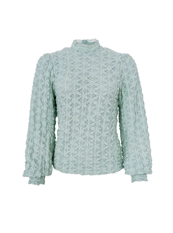 BC Elenora Lace Blouse - Pastel Green