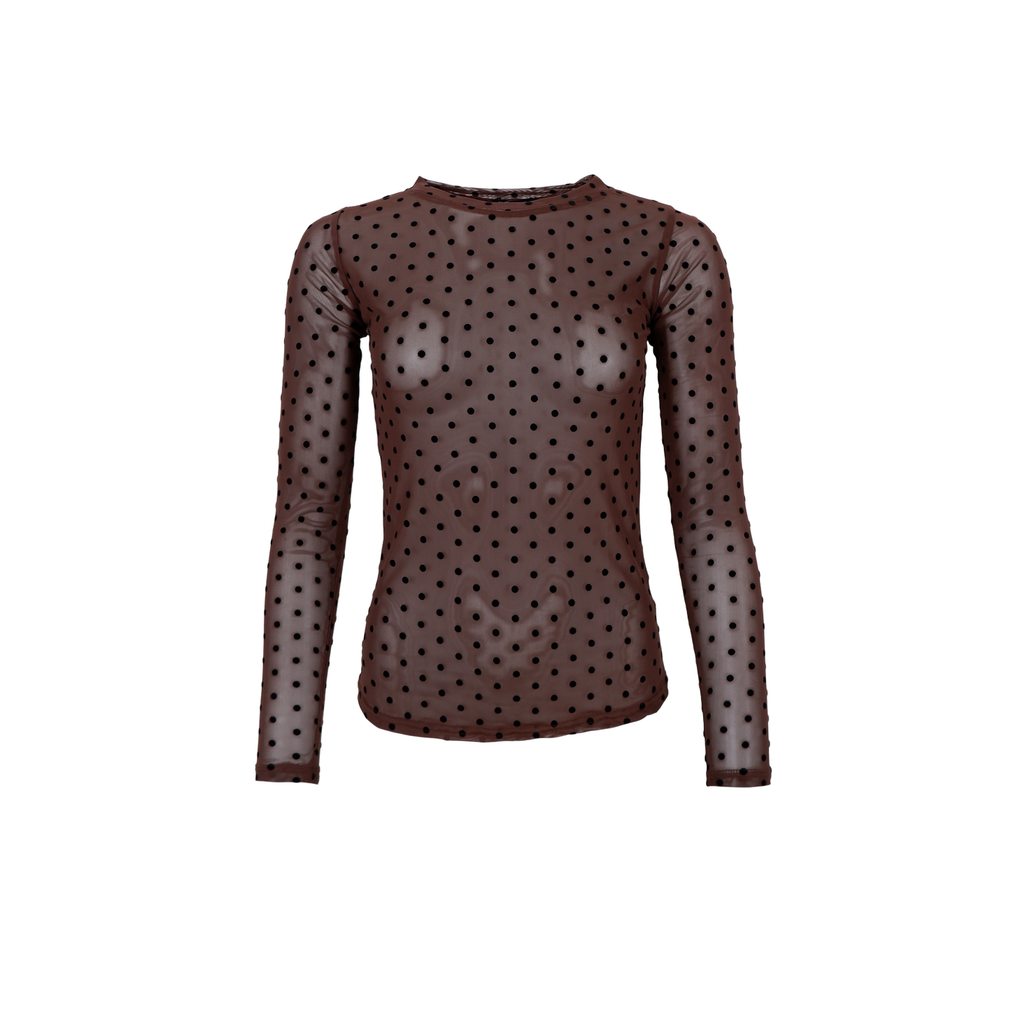 BC Jennie Mesh Top - coffee