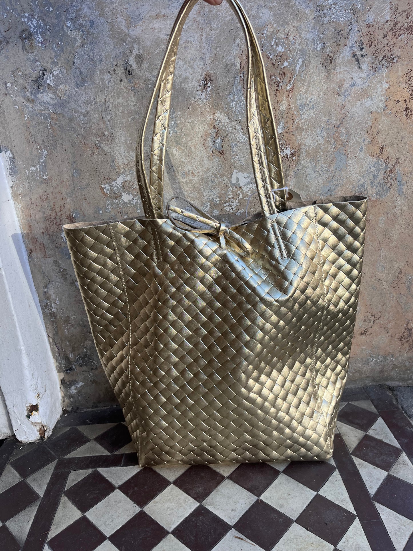 Woven shopper - 2 colours