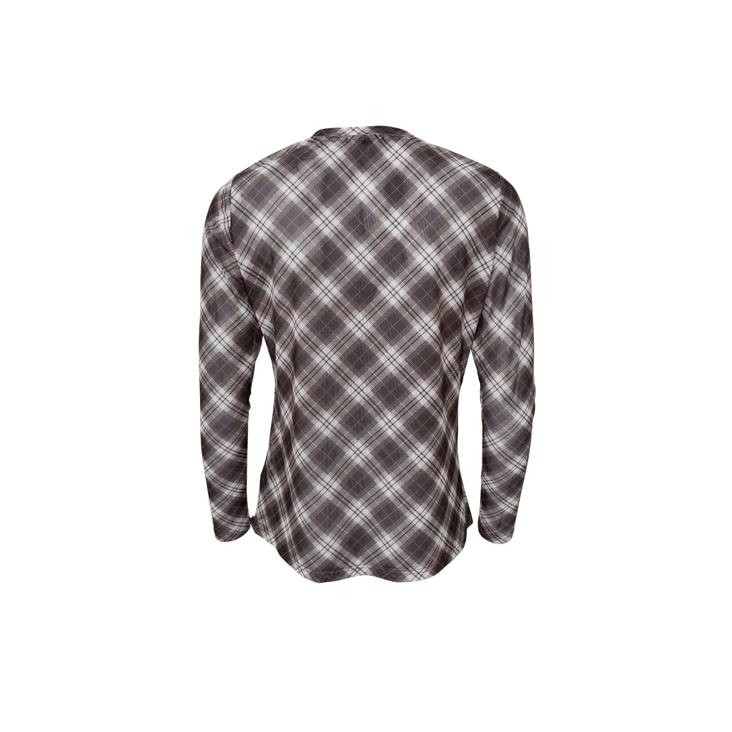 BC Kamma Mesh Top - Brown Tartan