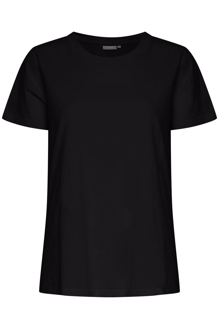 Fransa Shoulder Tee - Black