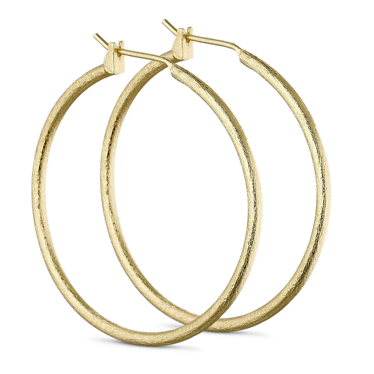 Pure by Nat Ellie Large Hoop Earrings - Gold