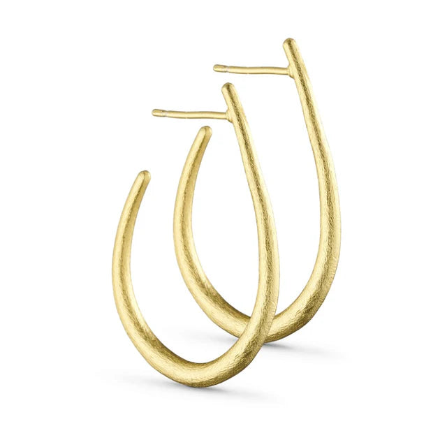 Pure by Nat Mila Medium Drop Shaped Earrings - Gold