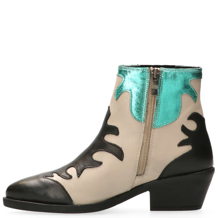 Maruti Tessy Western Boots - aqua