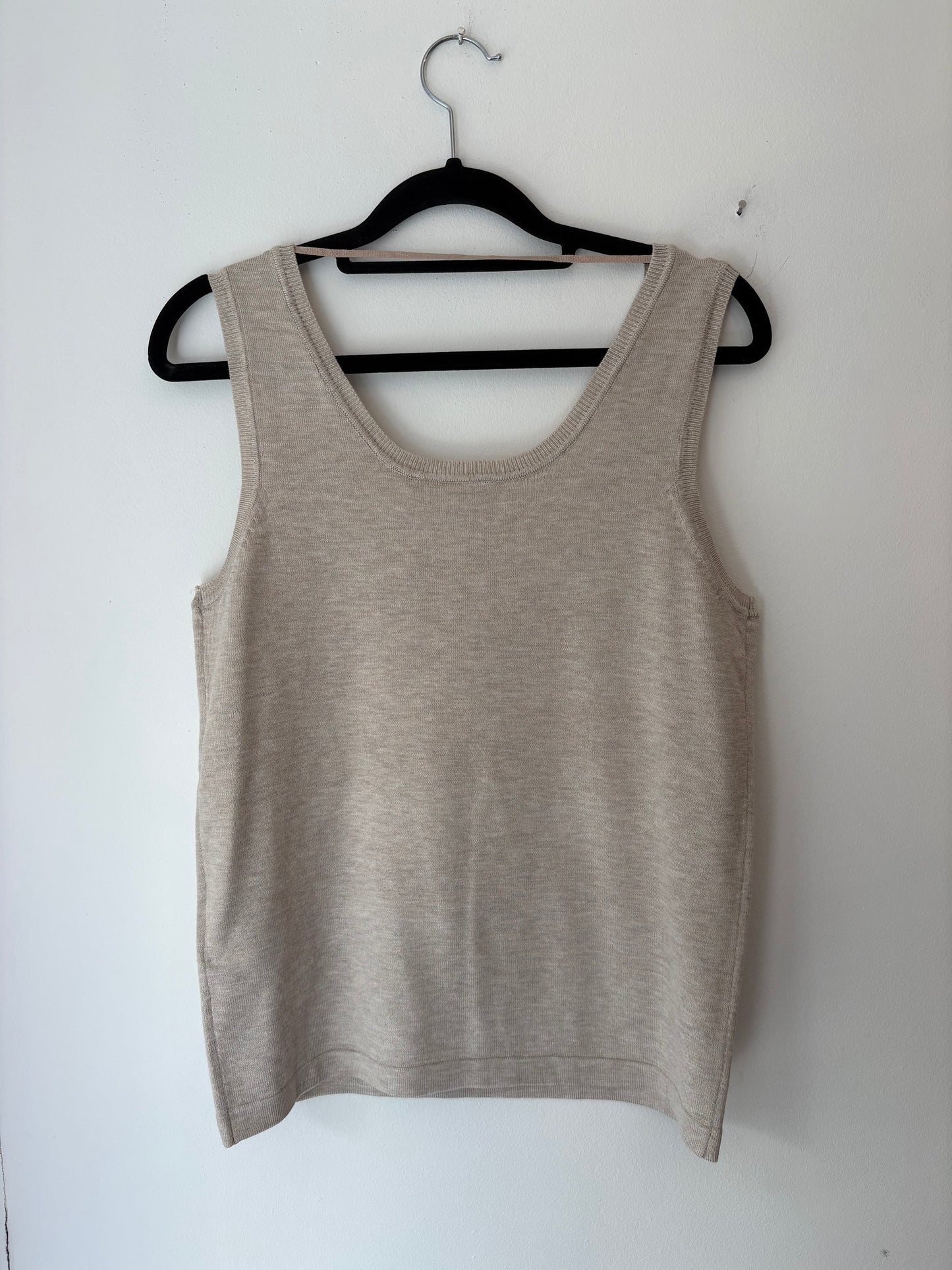 ICHI Lulus Vest Top - Oatmeal