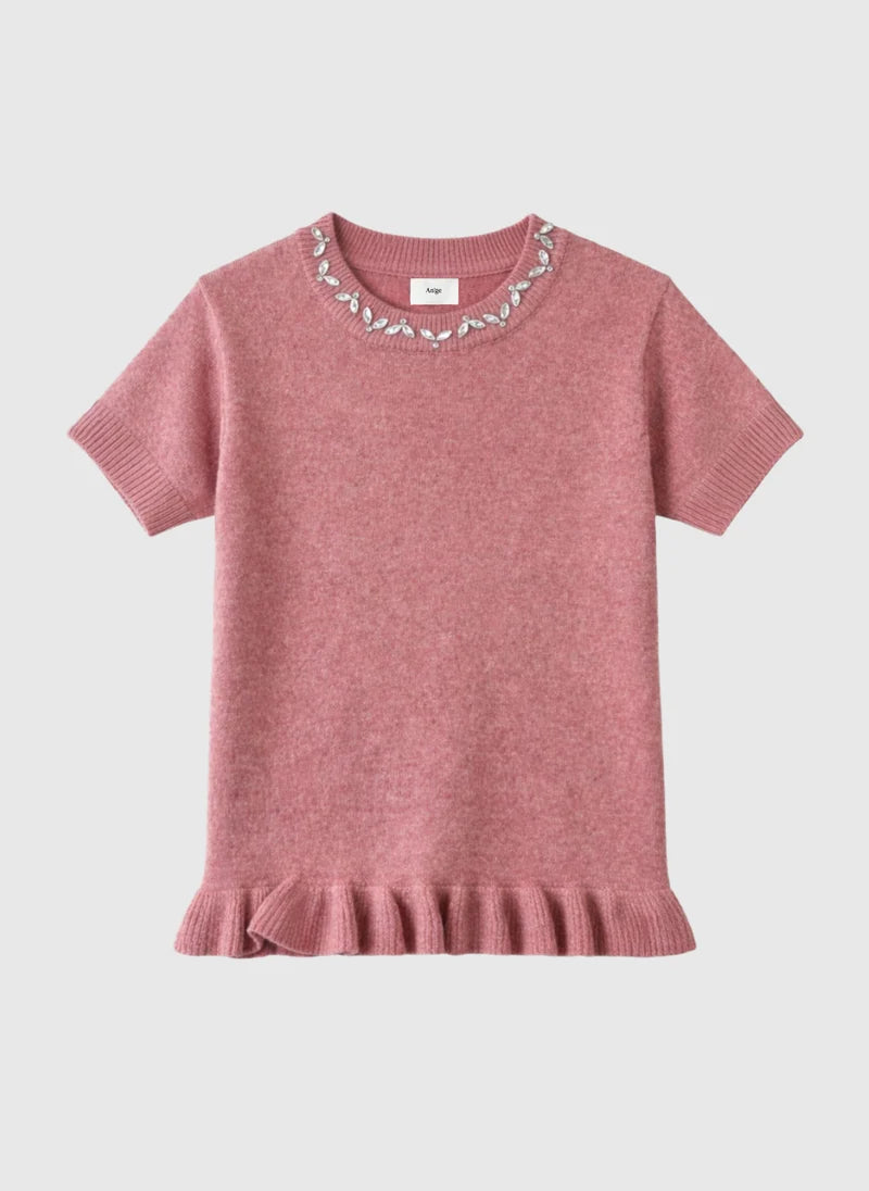 An'ge Nestorine Sweater - Rose