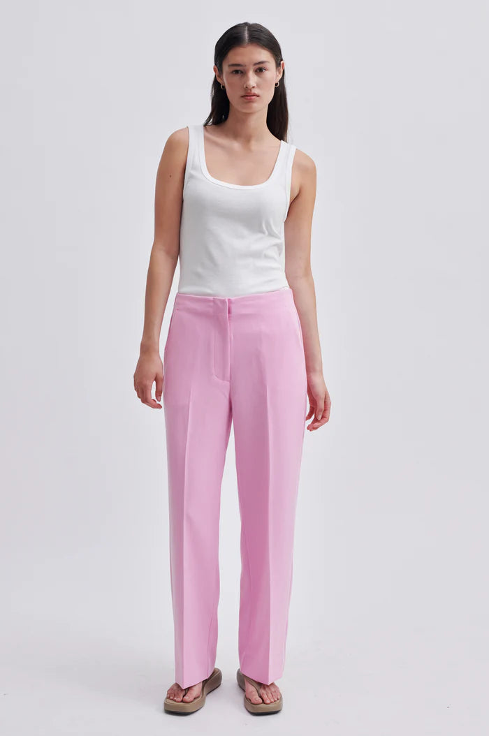 Second Female Evie Classic Trousers - Pink