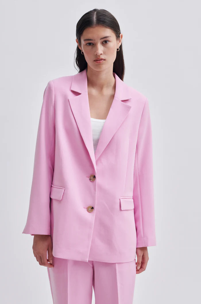 Second Female Evie Classic Blazer - Pink