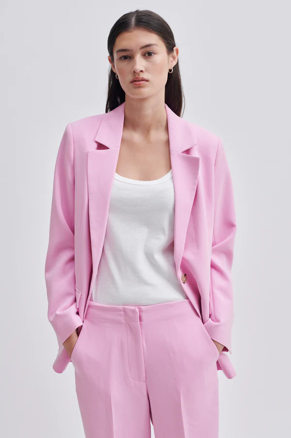 Second Female Evie Classic Blazer - Pink