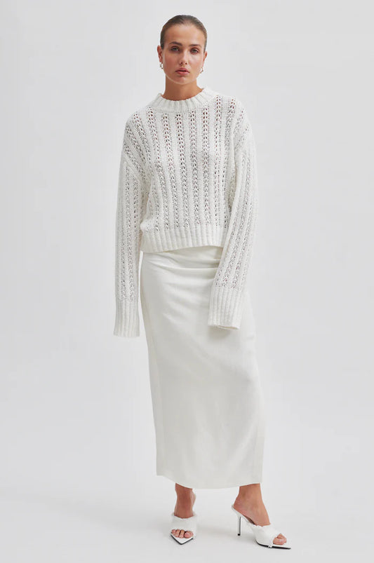 Second Female Lino Skirt - Antique White