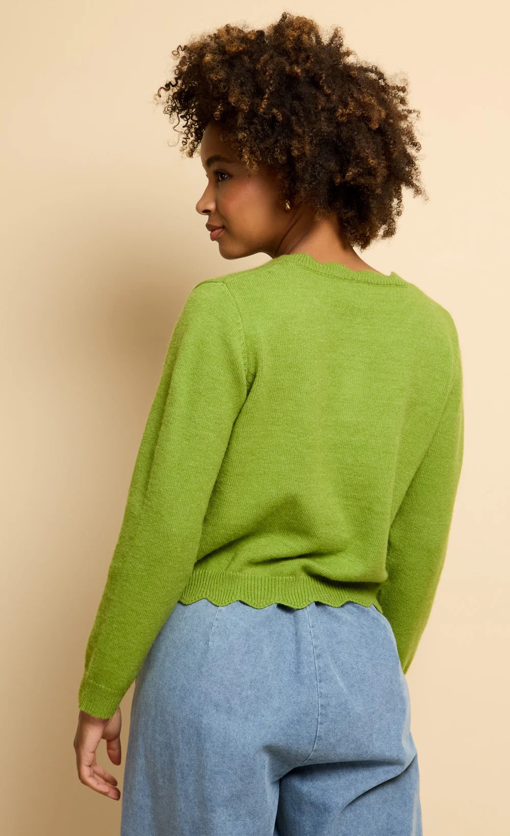 LM Cardigan - lime