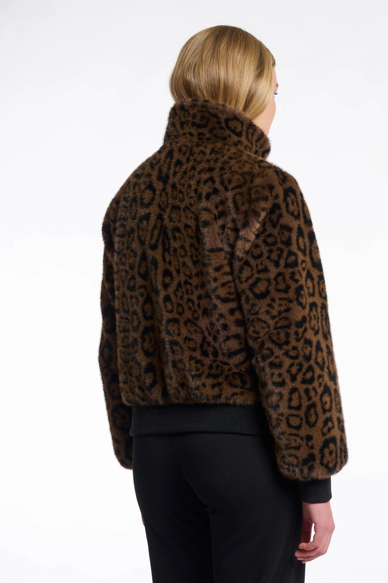 R&P Ambra Faux Fur Jacket - Leopard