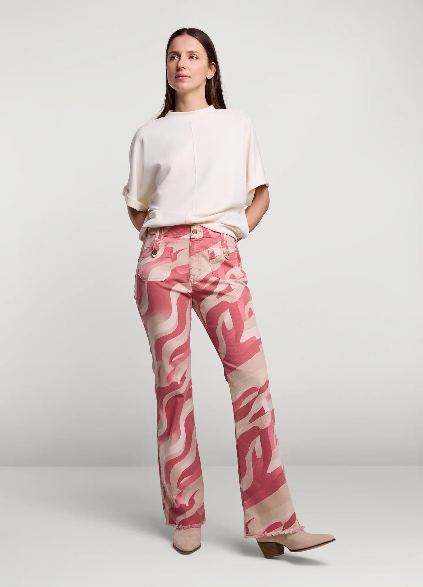 Summum Flared Pants Twill