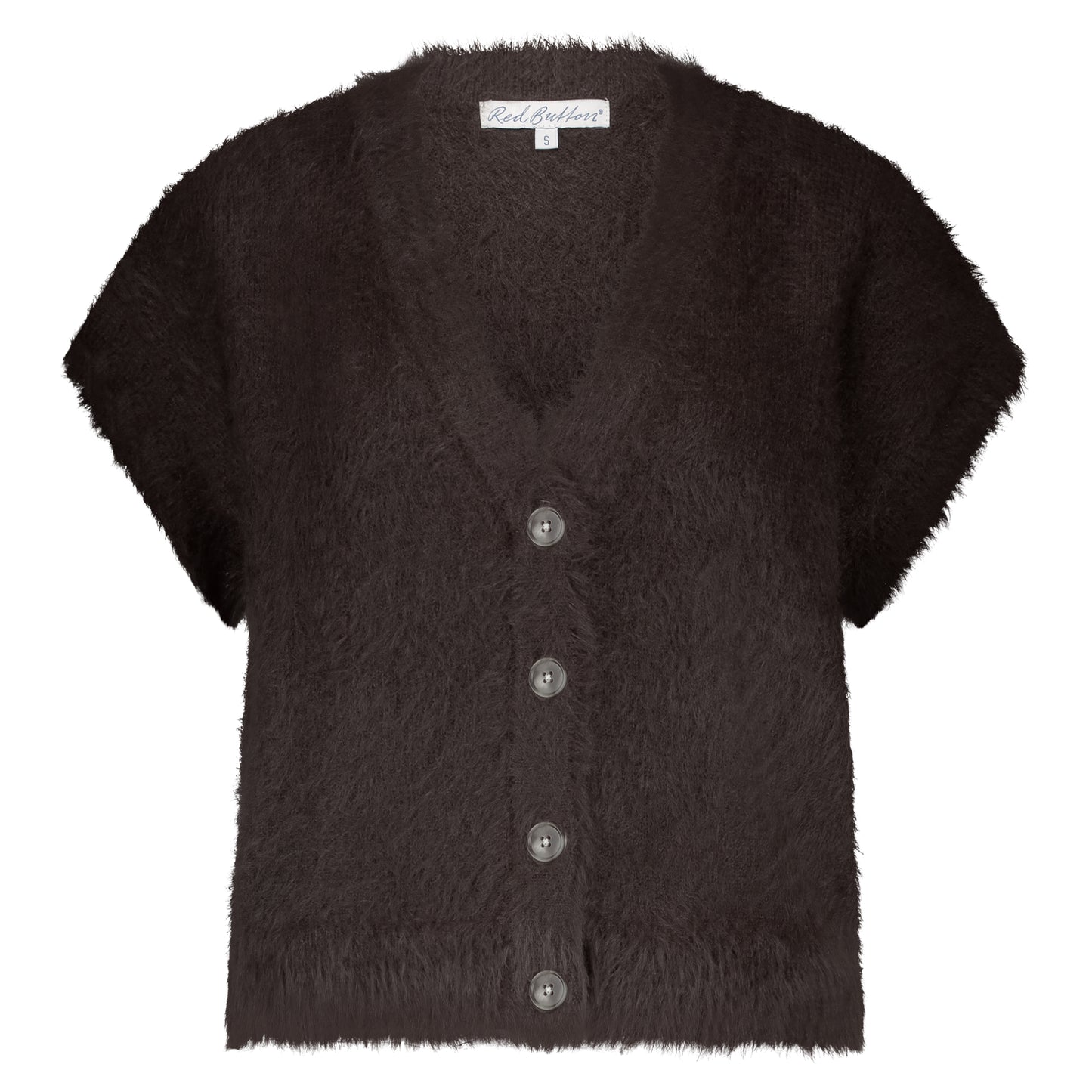 Sleeveless Fuzzy Knit - espresso