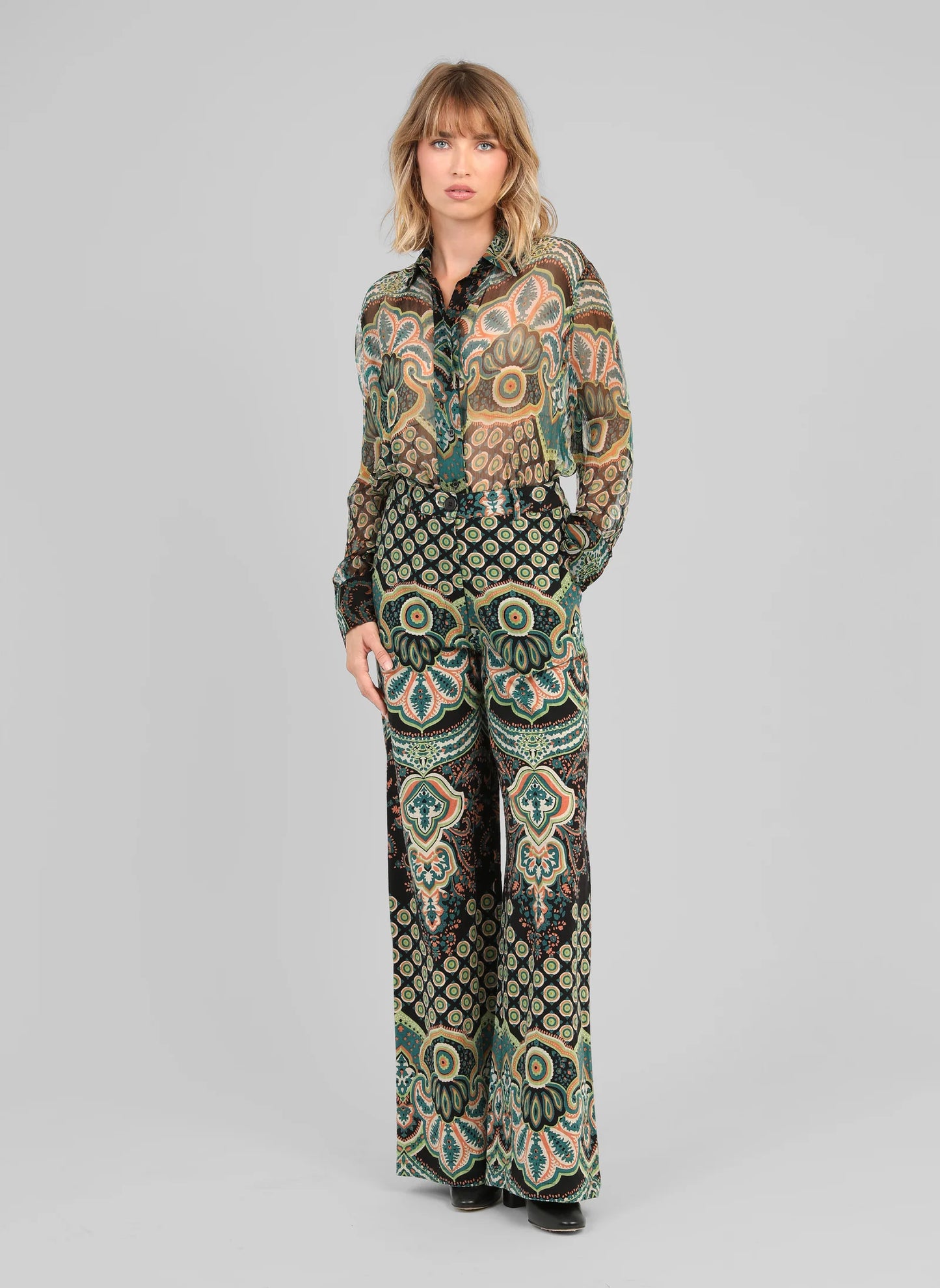An’ge Rosela Pants - green