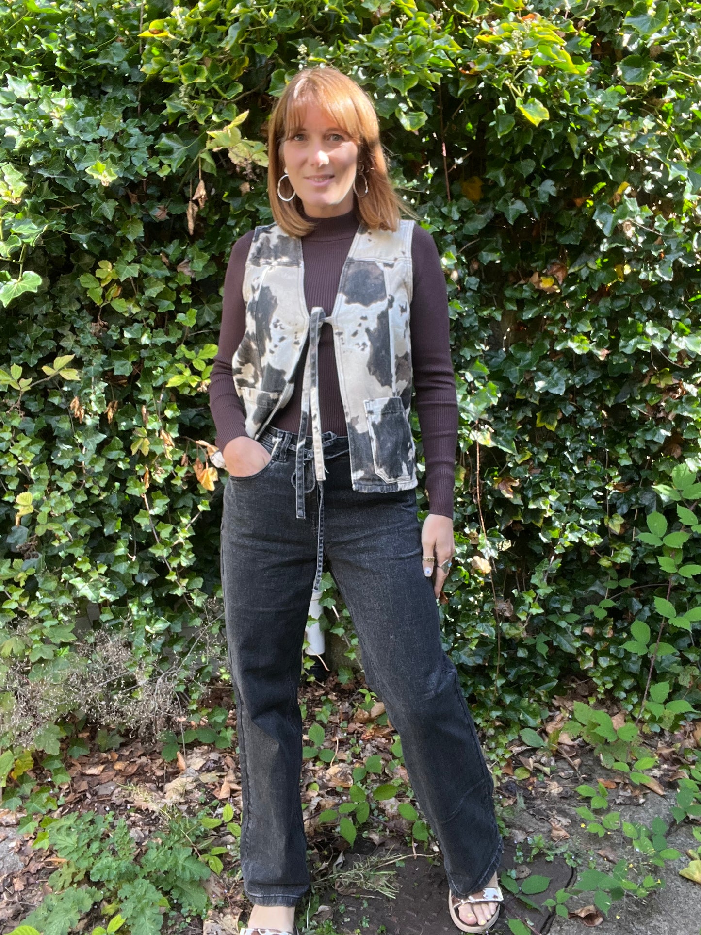 Numph Bia l/s Top - choc brown