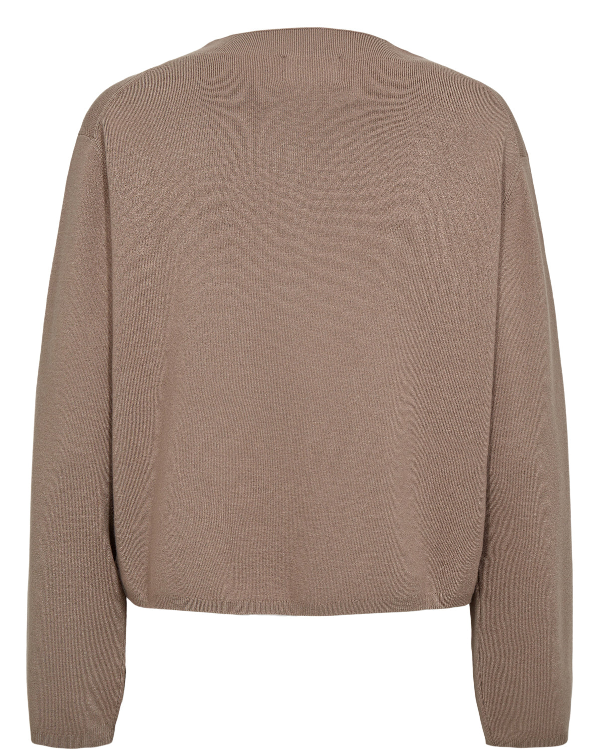 Numph Carma Crop Pullover - Taupe Grey