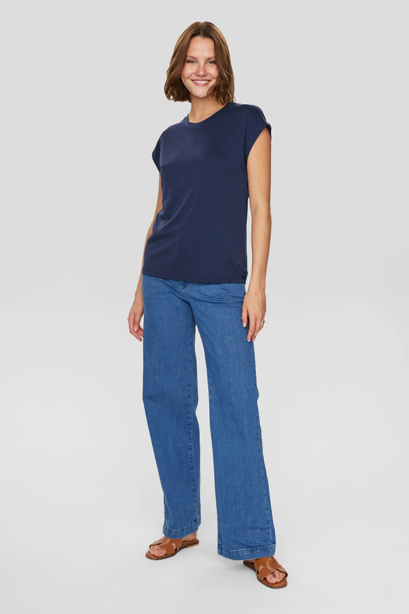 Numph Lizy Top - Dress Blues