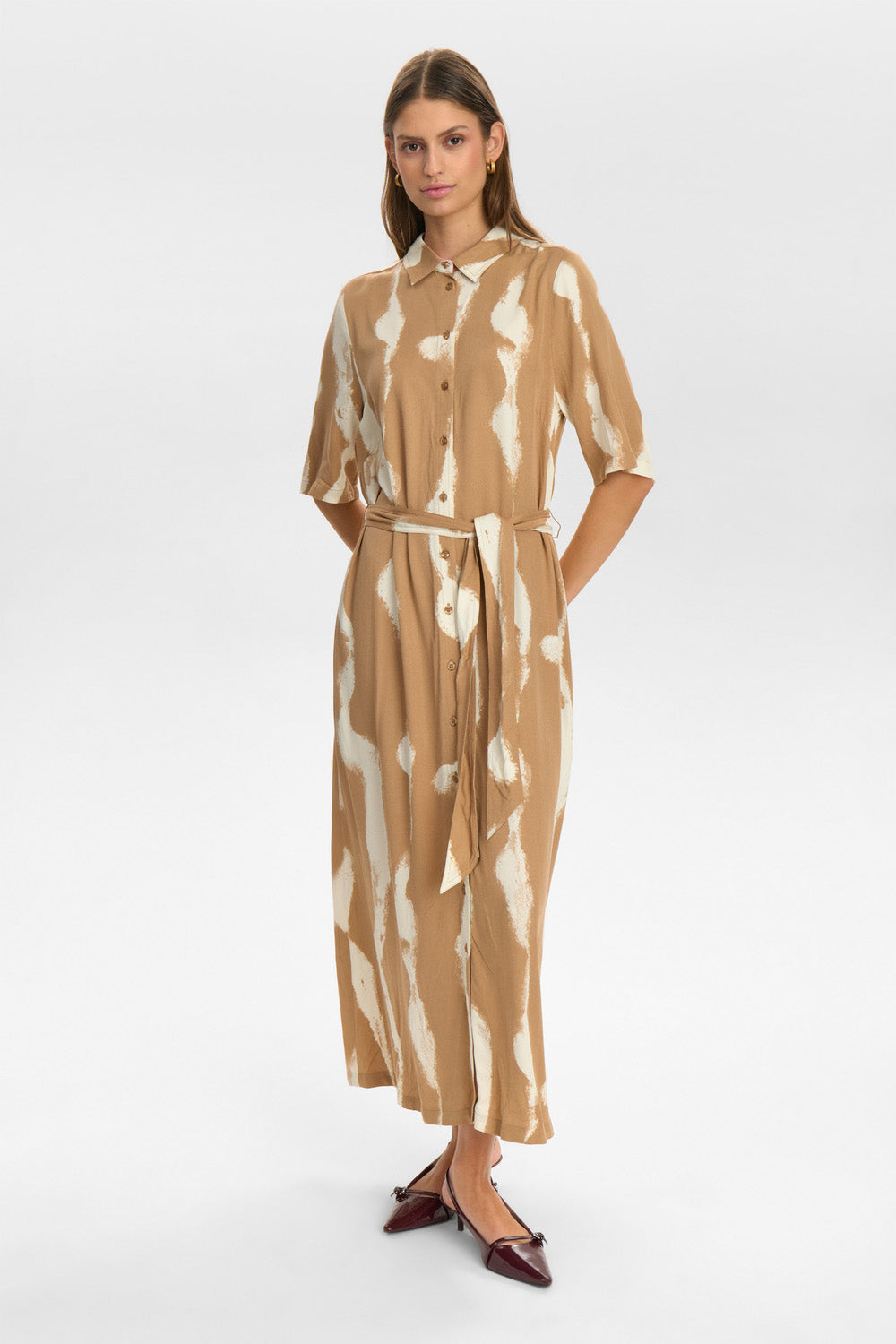Numph Estelle Dress - tan