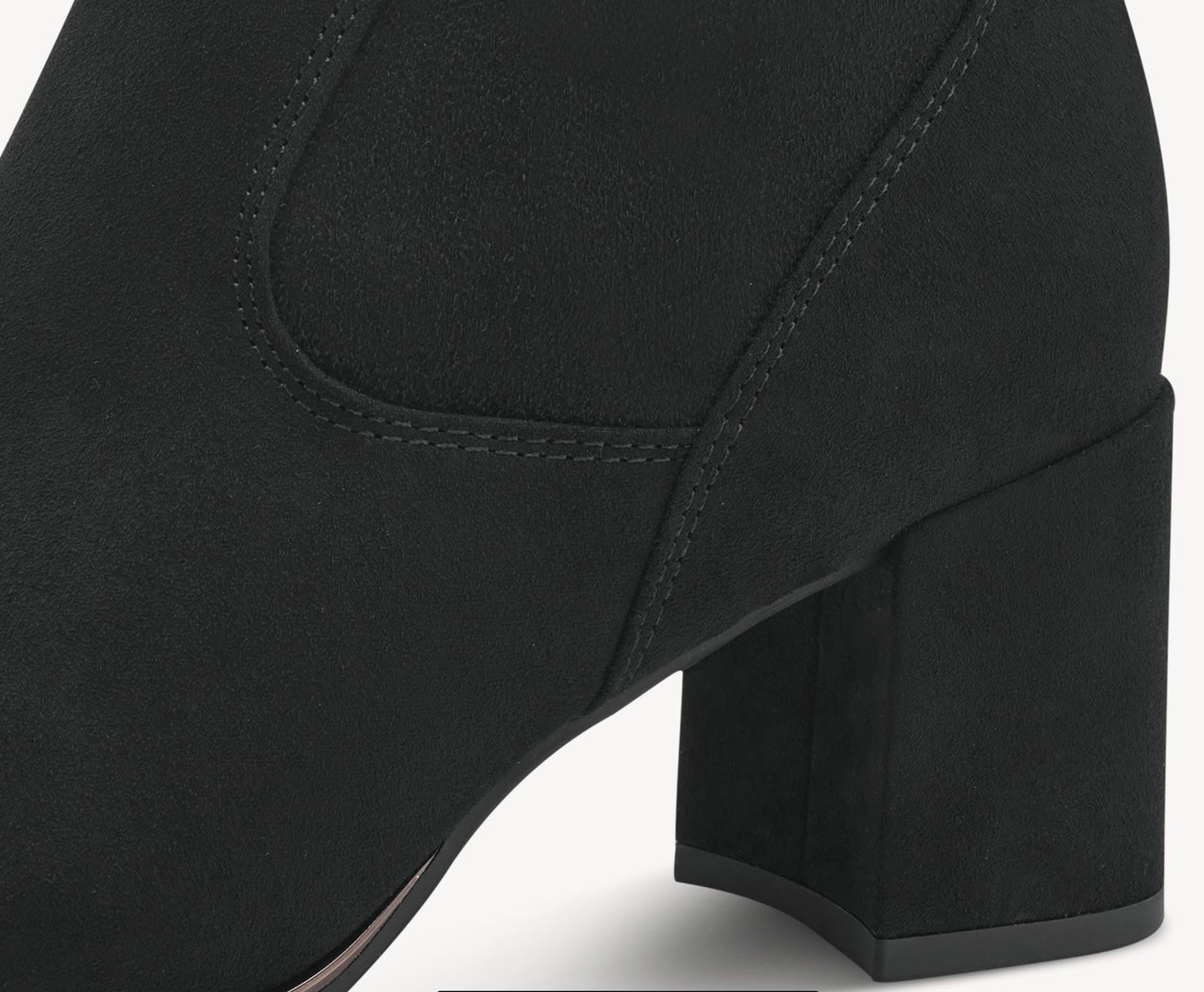 MT Stretch Knee Boots (higher heel) - Black