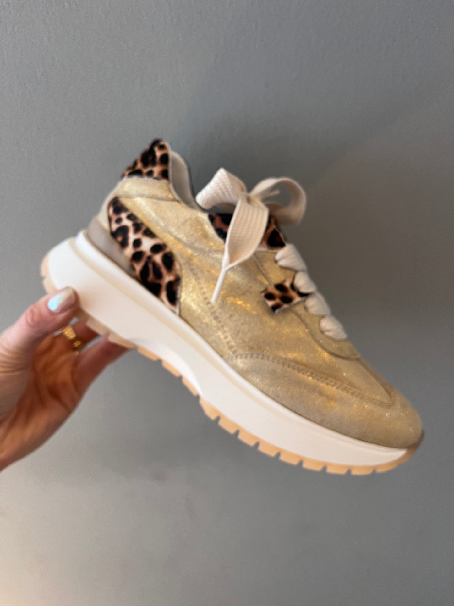 Nemonic Riva sneaker - gold
