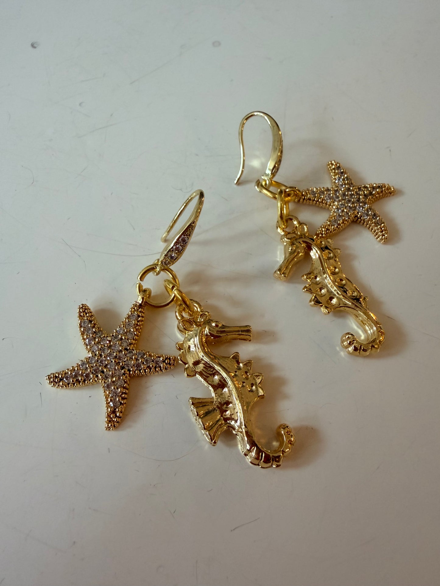 DW Sea Earrings - starfish/seahorse