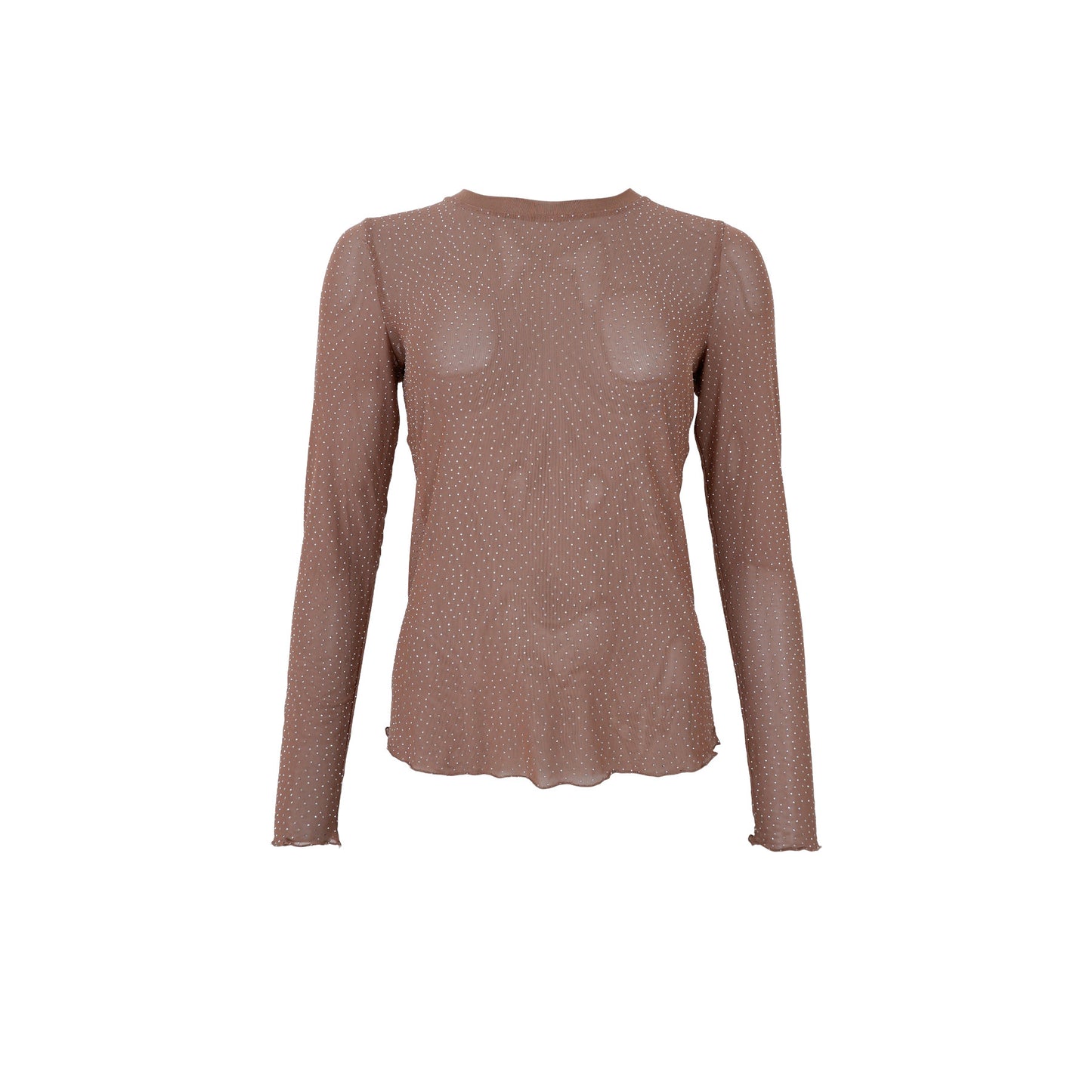 BC Alexis Rhinestone Top - nougat