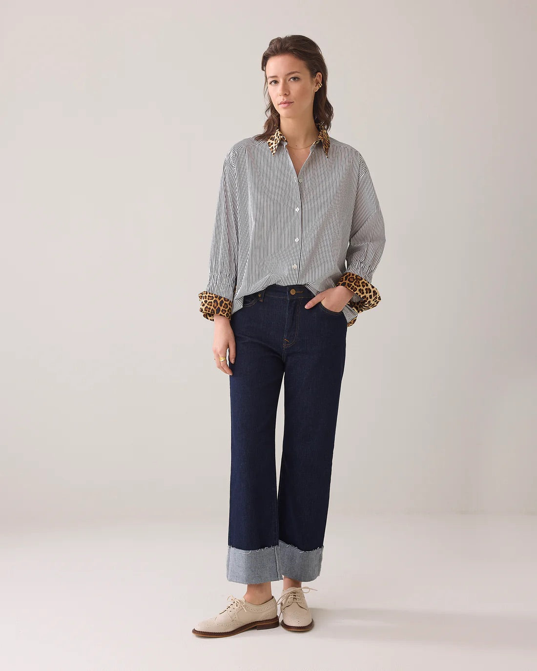 Summum Leo Striped Shirt