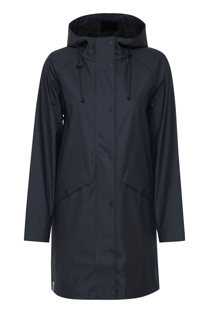 ICHI Tazi Raincoat - Navy