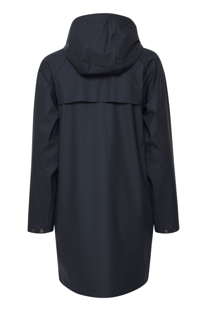 ICHI Tazi Raincoat - Navy