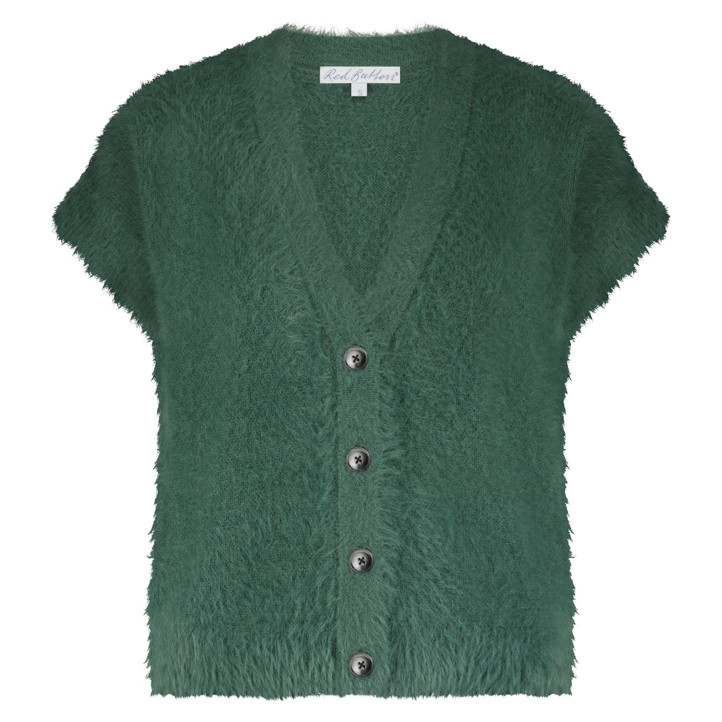 Sleeveless Fuzzy Knit - pine