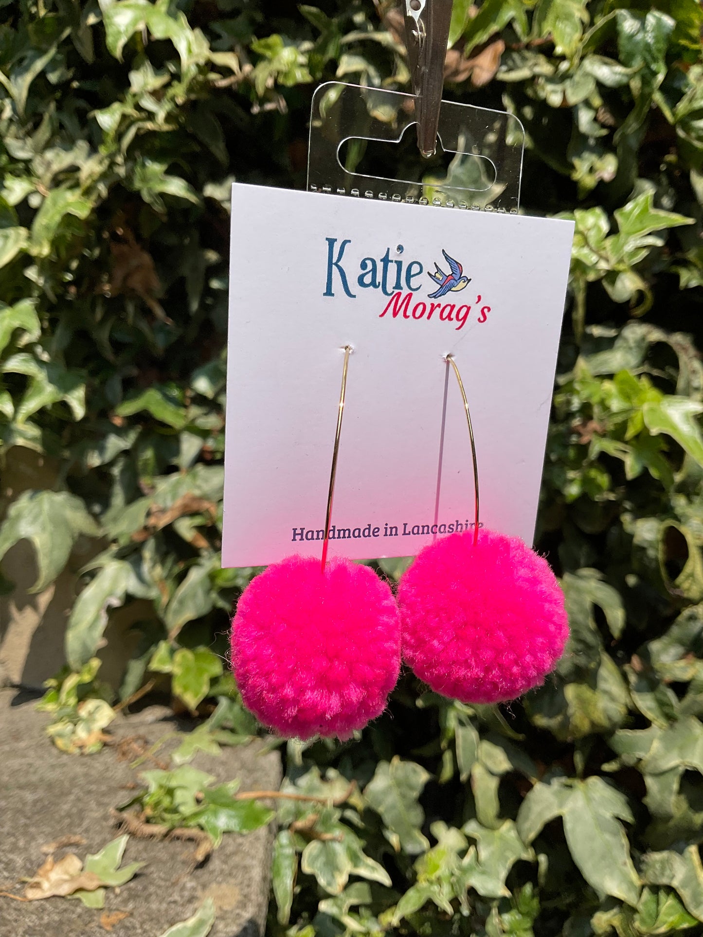Pom pom earrings - 3 colours
