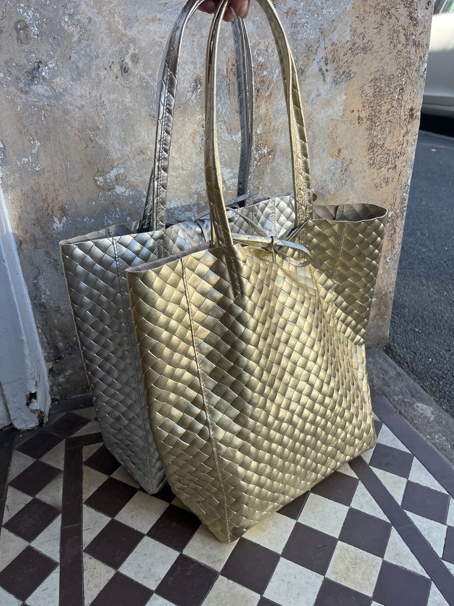 Woven shopper - 2 colours