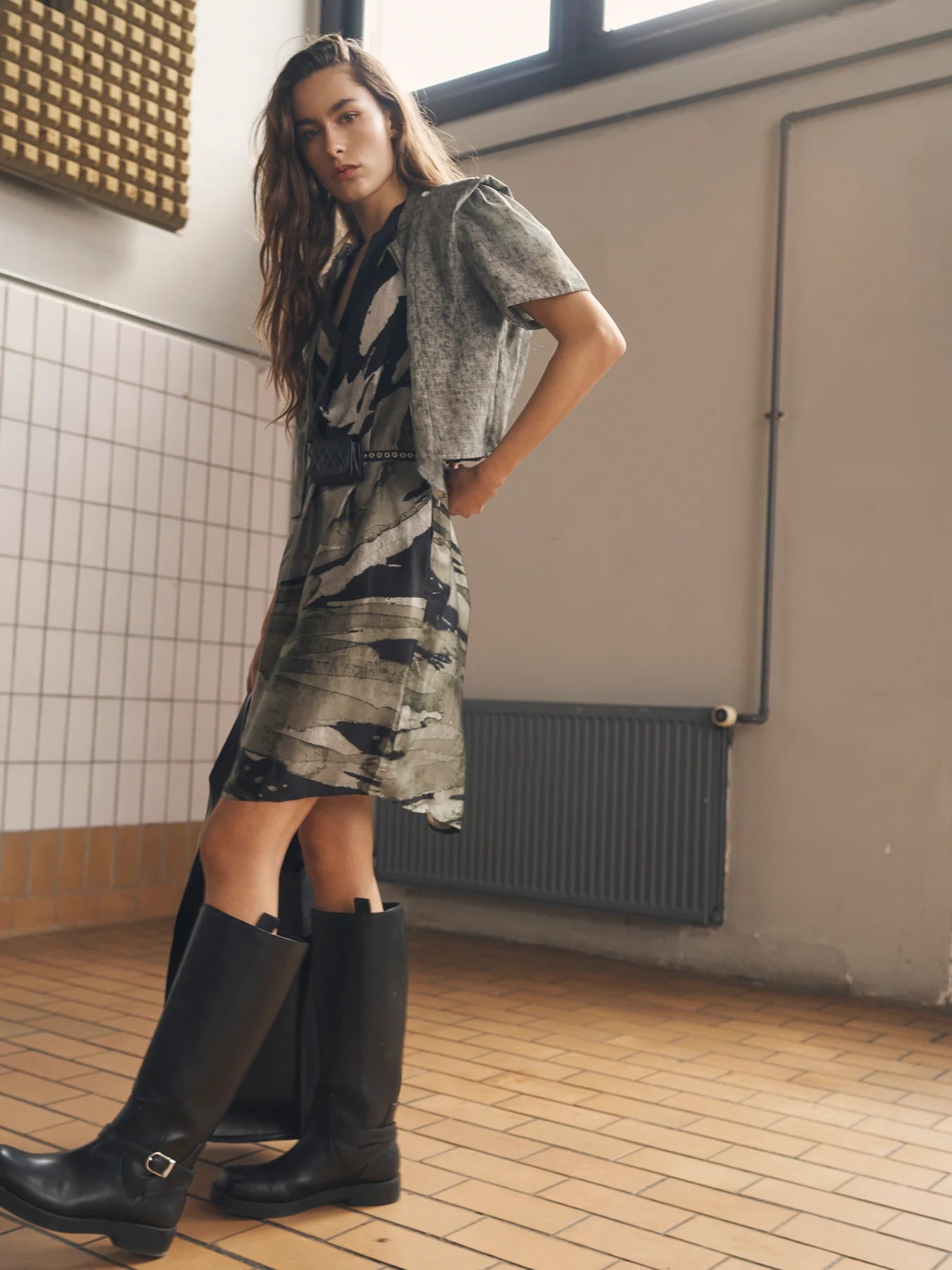NU Denmark Abbi Tunic Dress - Army Mix