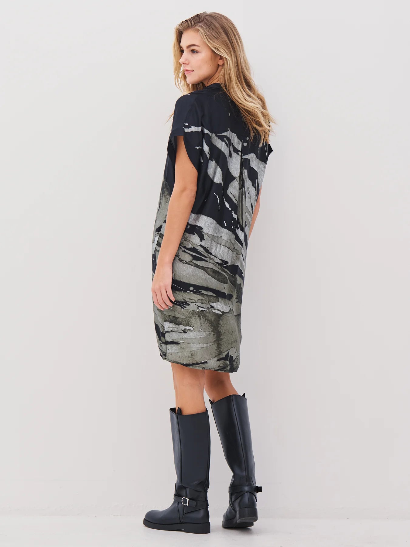 NU Denmark Abbi Tunic Dress - Army Mix