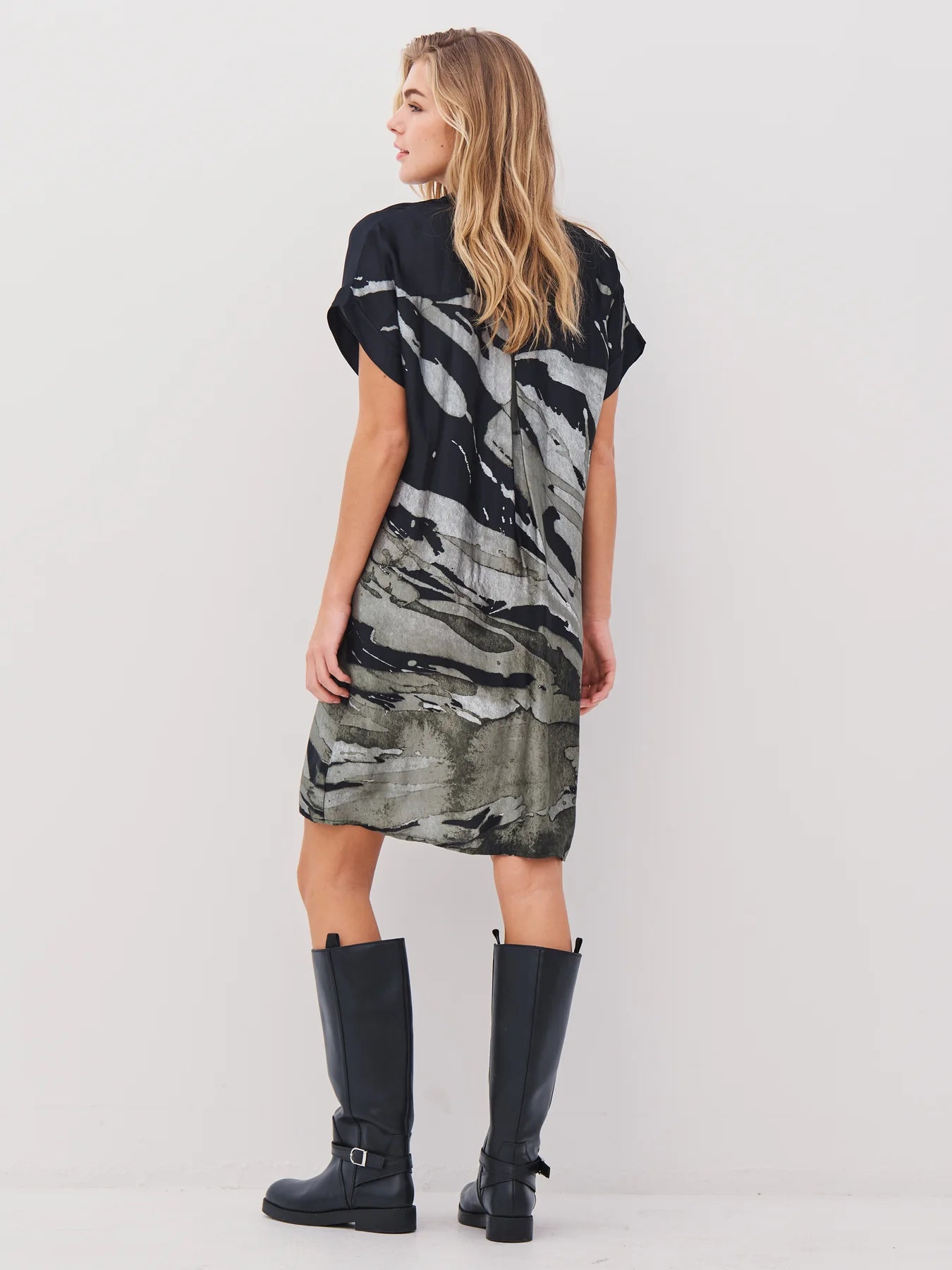 NU Denmark Abbi Tunic Dress - Army Mix