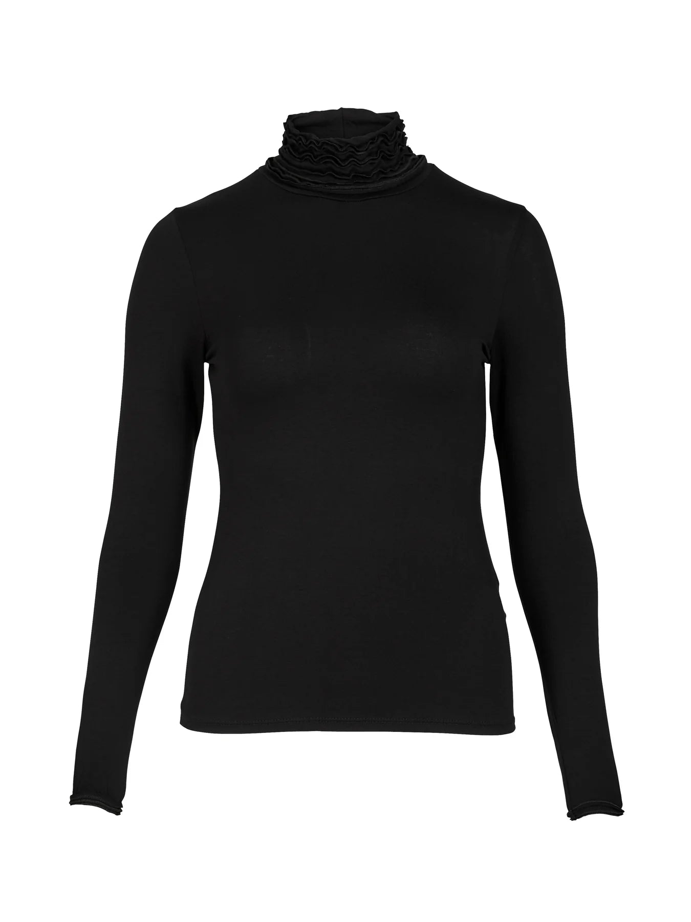 NU Denmark Adele Long Sleeve Polo - Black